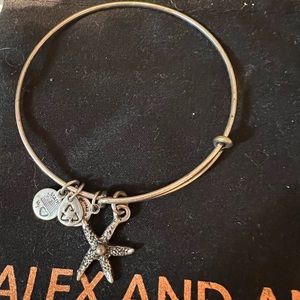 Alex and Ani STARFISH silver adjustable bracelet
